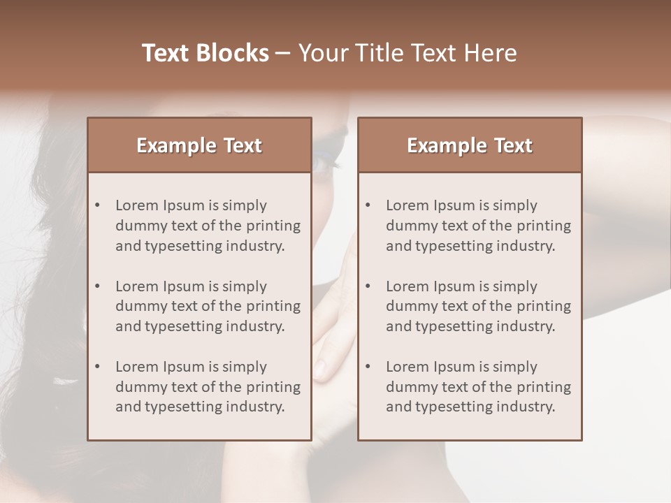 Glamor European Female PowerPoint Template