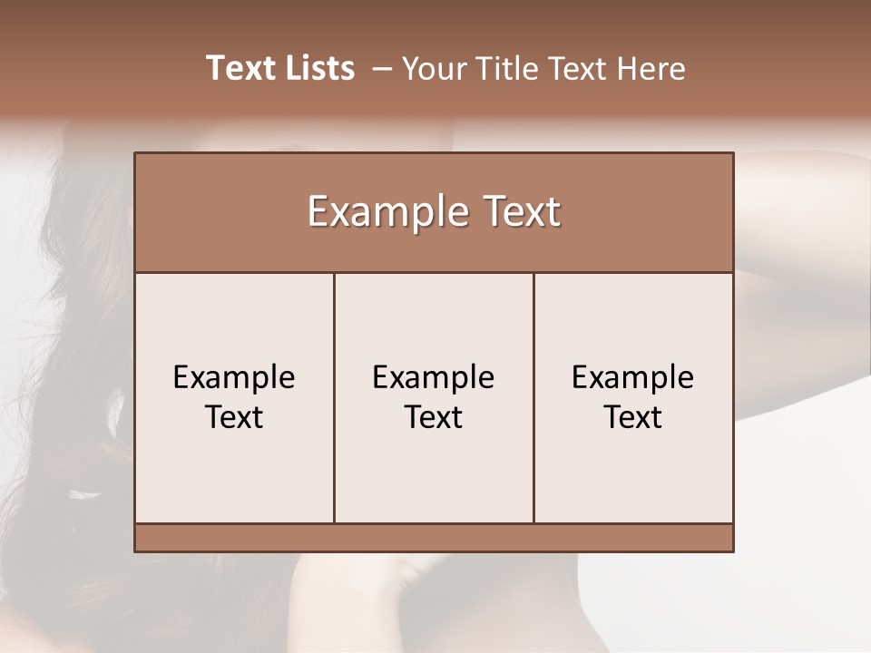 Glamor European Female PowerPoint Template