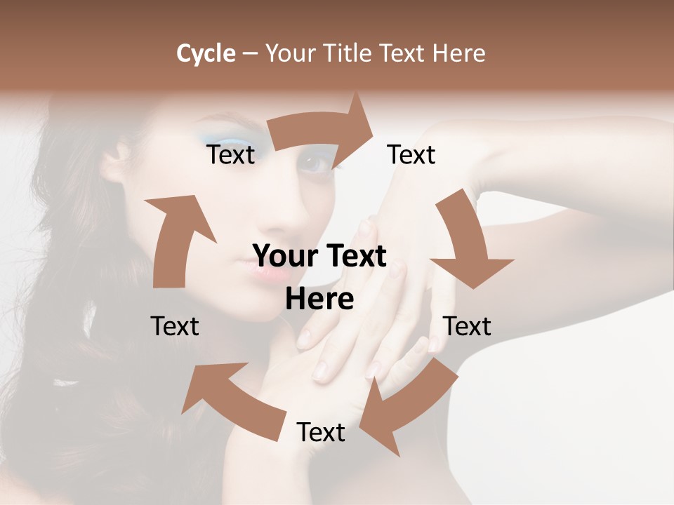 Glamor European Female PowerPoint Template