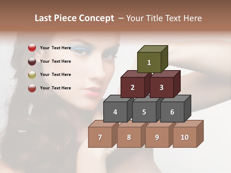 Glamor European Female PowerPoint Template