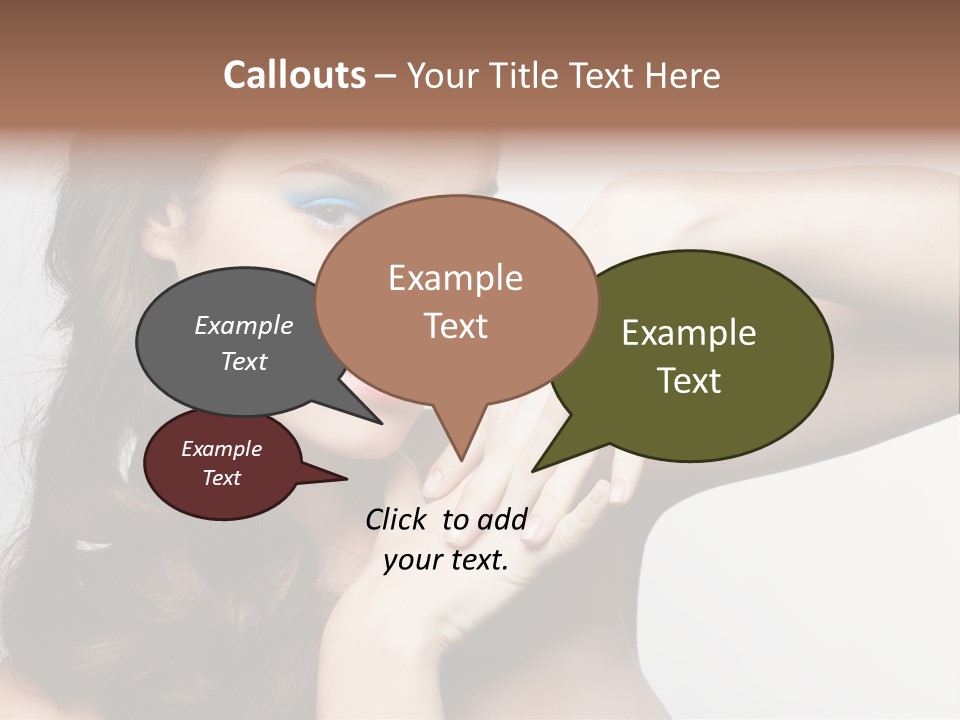 Glamor European Female PowerPoint Template