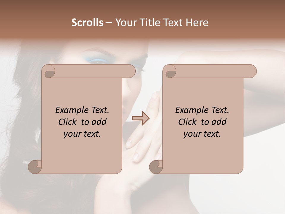 Glamor European Female PowerPoint Template