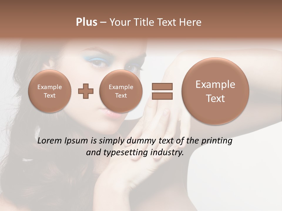 Glamor European Female PowerPoint Template