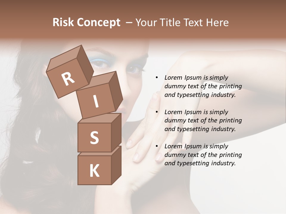 Glamor European Female PowerPoint Template