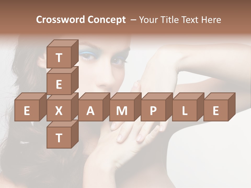 Glamor European Female PowerPoint Template