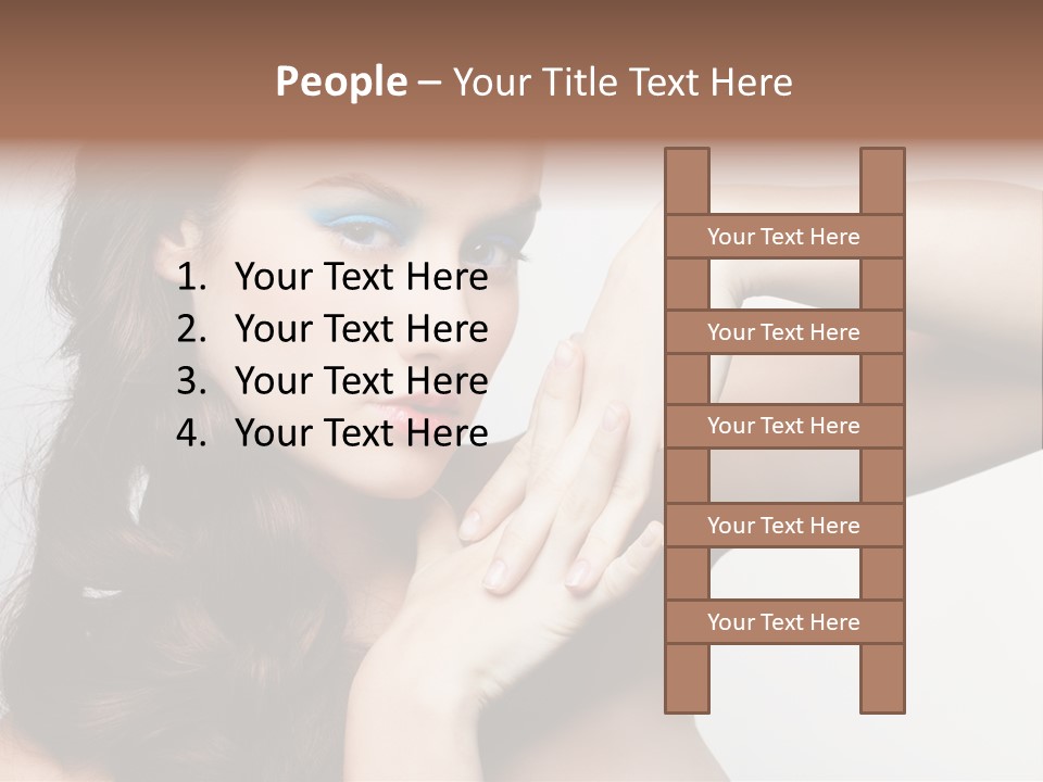 Glamor European Female PowerPoint Template