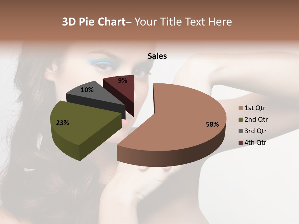 Glamor European Female PowerPoint Template