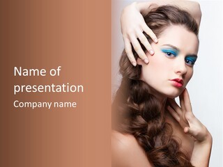 Young Makeup Make Up PowerPoint Template