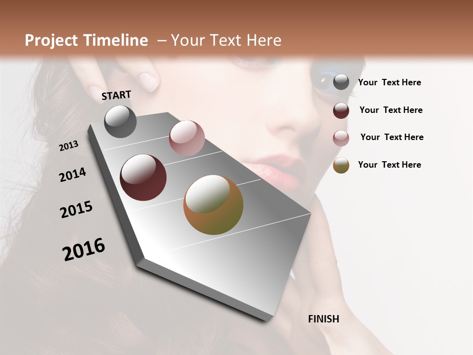 Young Makeup Make Up PowerPoint Template