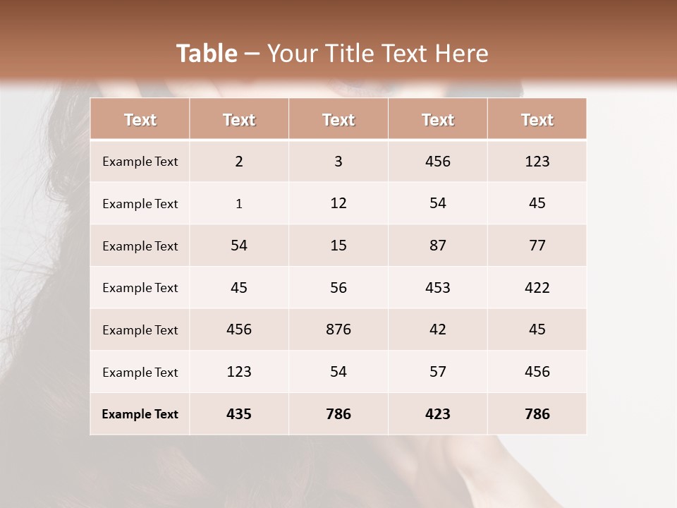 Young Makeup Make Up PowerPoint Template