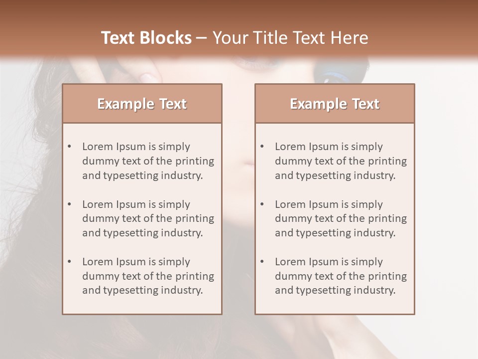 Young Makeup Make Up PowerPoint Template
