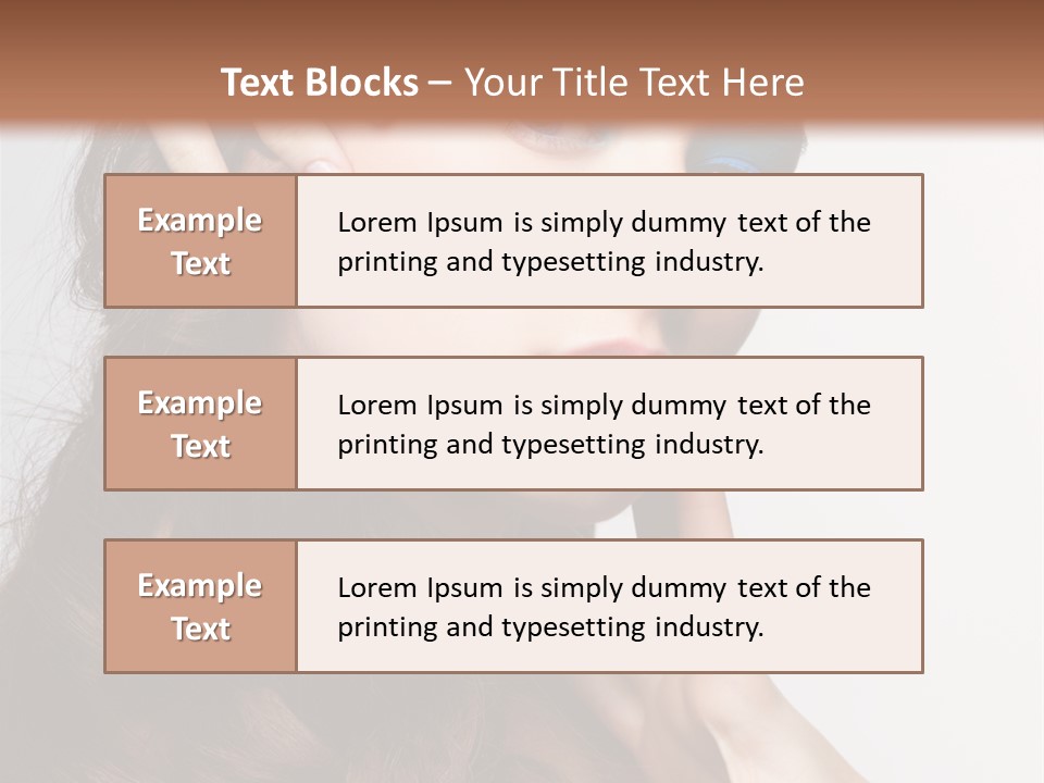 Young Makeup Make Up PowerPoint Template