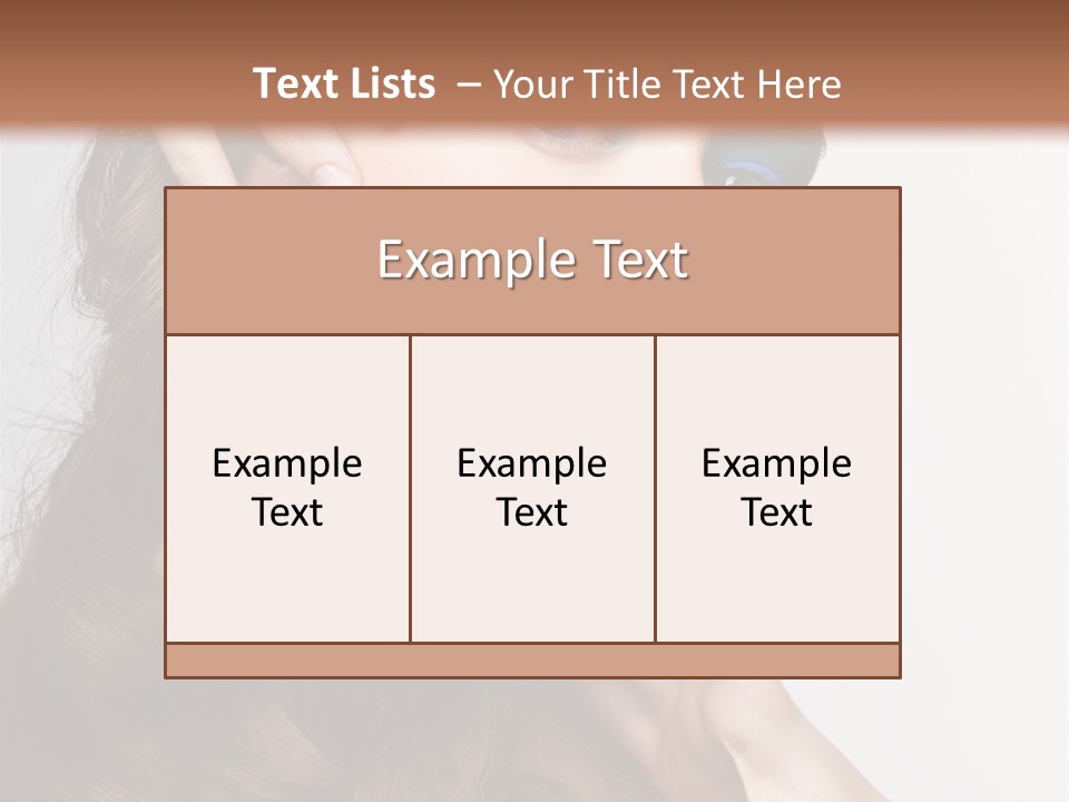Young Makeup Make Up PowerPoint Template