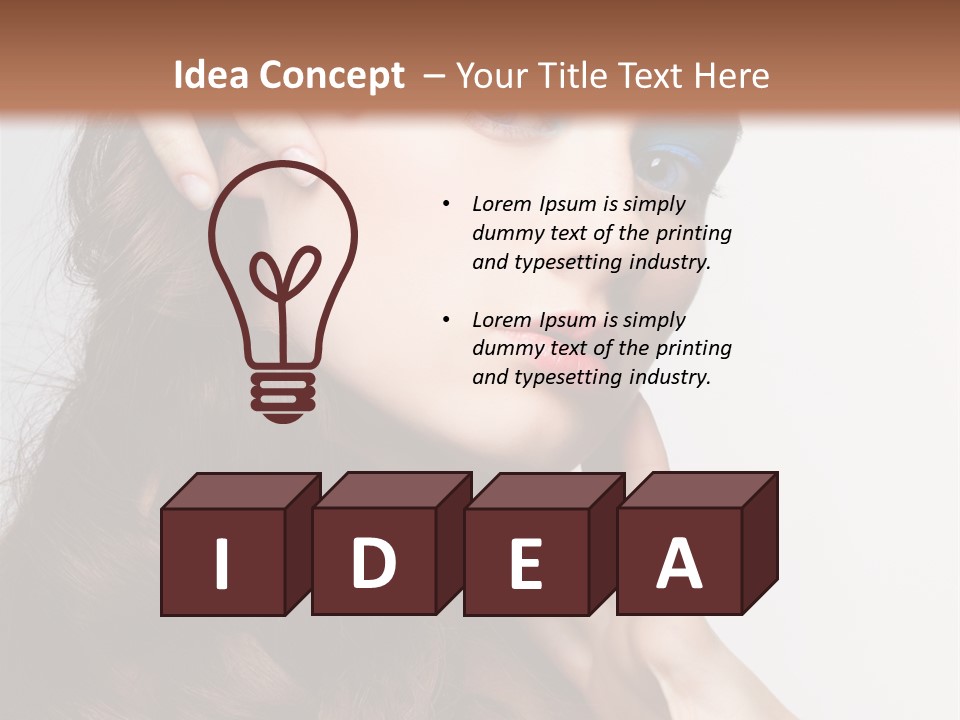 Young Makeup Make Up PowerPoint Template