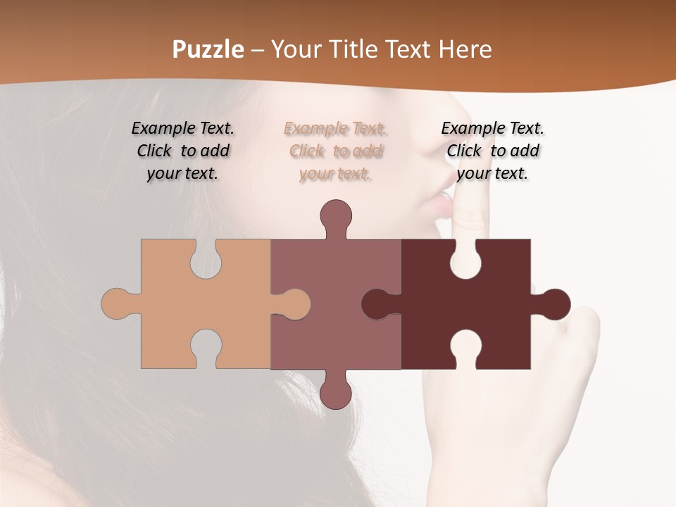 Skincare Braid Gesture PowerPoint Template