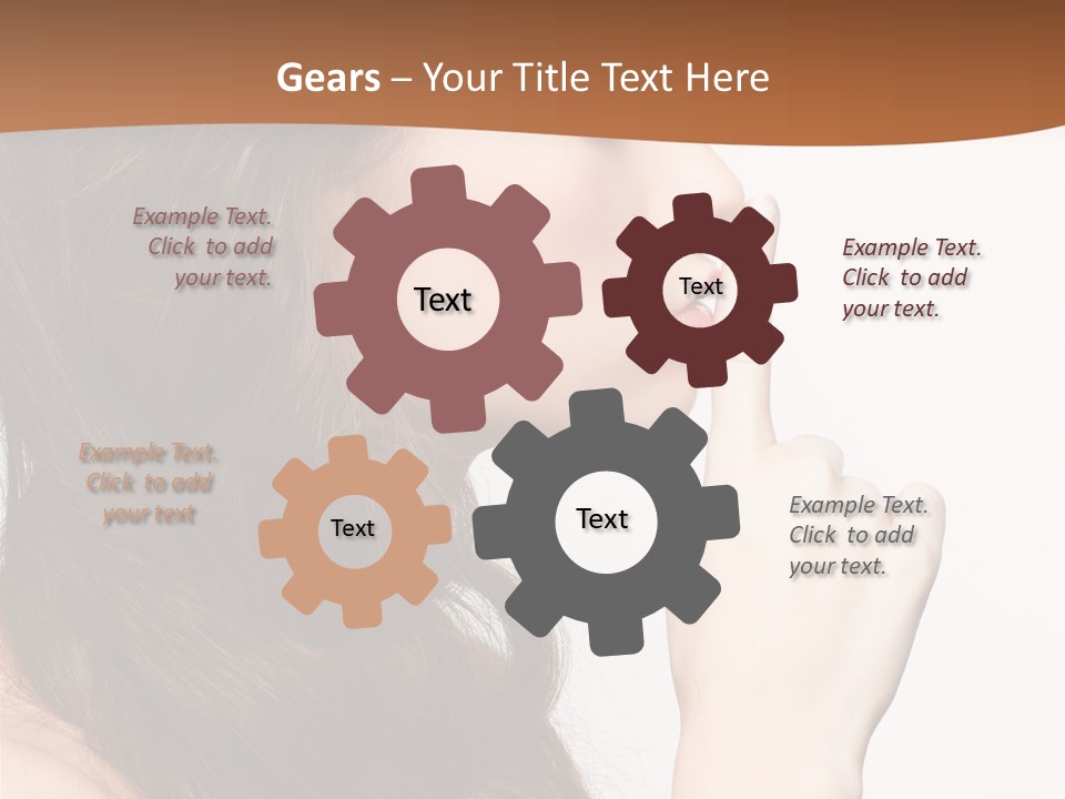 Skincare Braid Gesture PowerPoint Template