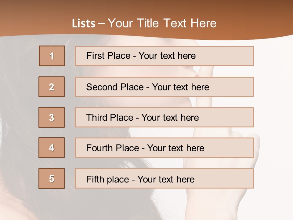 Skincare Braid Gesture PowerPoint Template