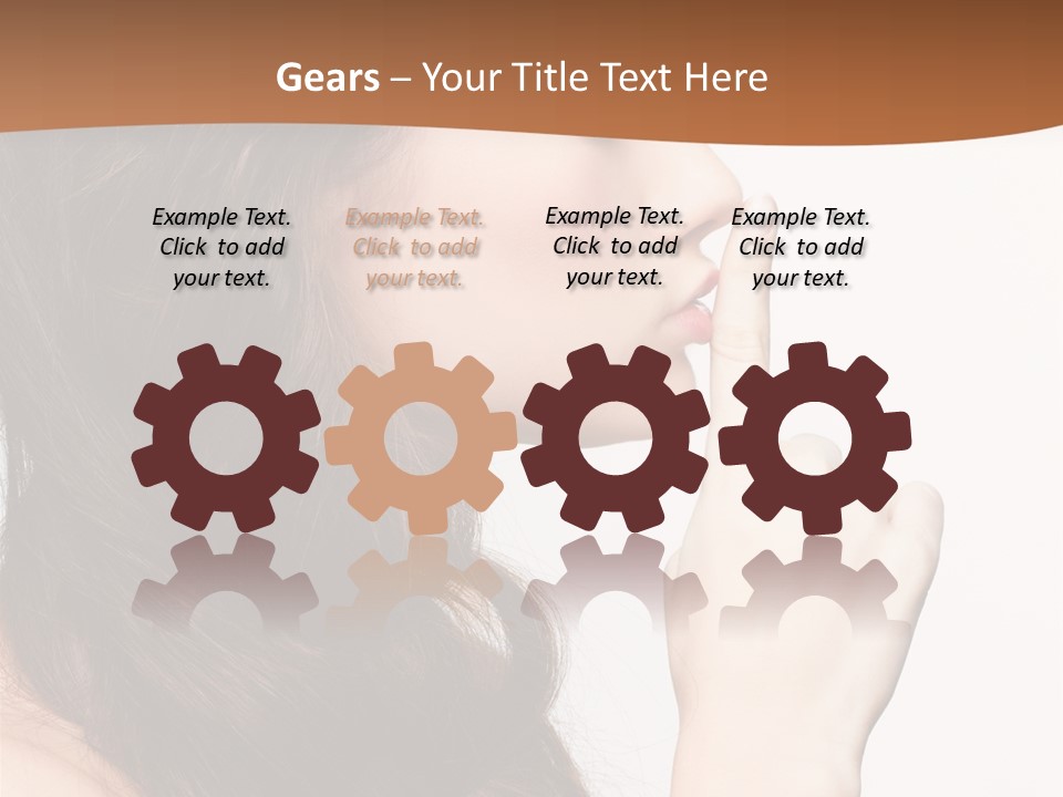 Skincare Braid Gesture PowerPoint Template