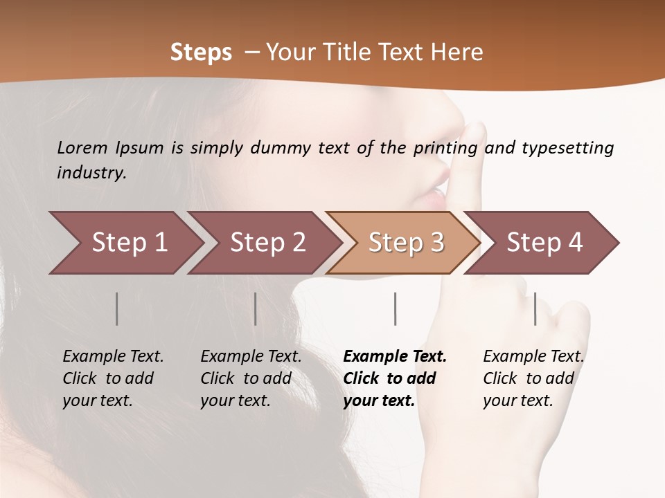 Skincare Braid Gesture PowerPoint Template