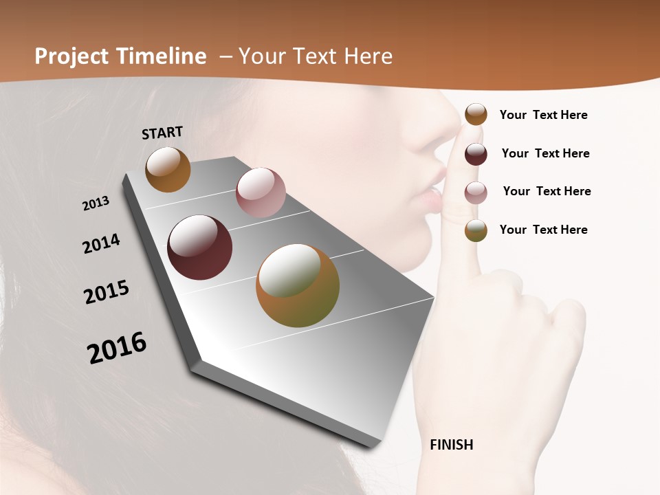 Skincare Braid Gesture PowerPoint Template