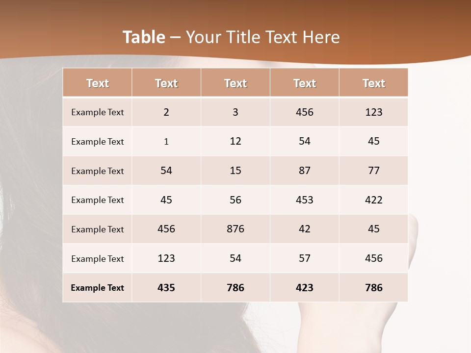 Skincare Braid Gesture PowerPoint Template
