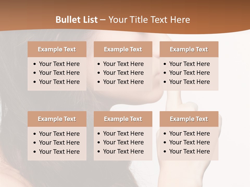 Skincare Braid Gesture PowerPoint Template