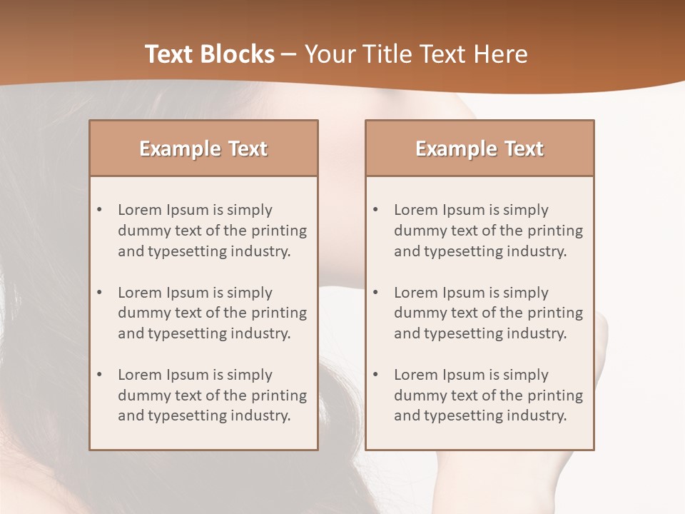 Skincare Braid Gesture PowerPoint Template