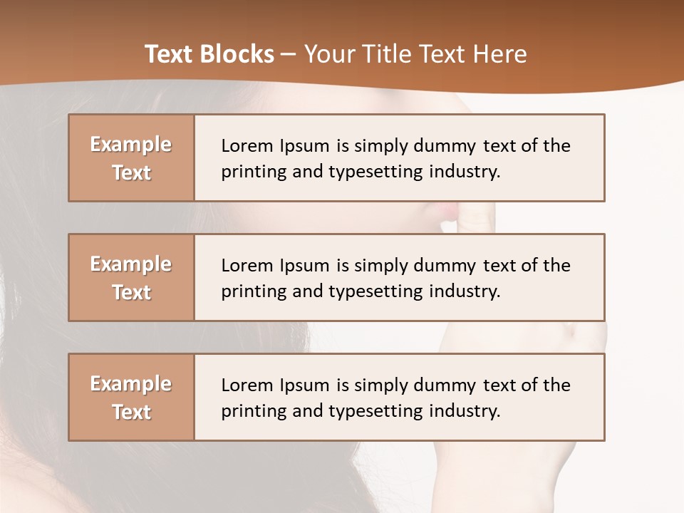 Skincare Braid Gesture PowerPoint Template