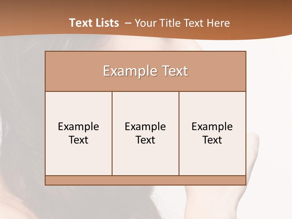 Skincare Braid Gesture PowerPoint Template