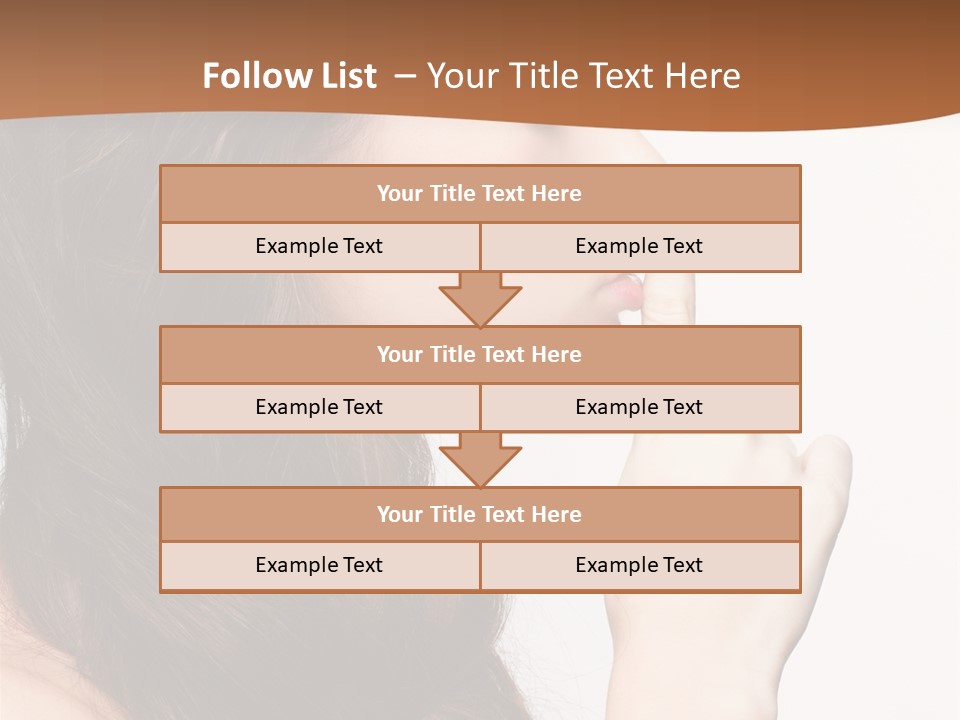 Skincare Braid Gesture PowerPoint Template