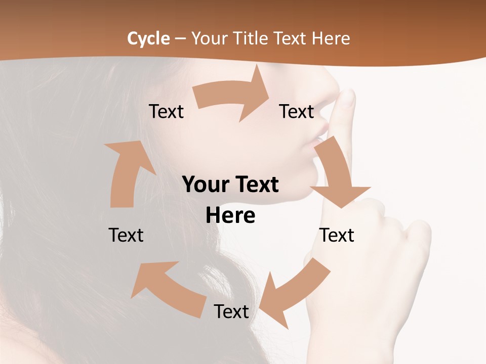 Skincare Braid Gesture PowerPoint Template