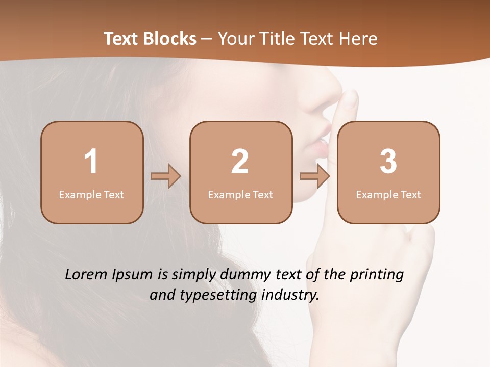 Skincare Braid Gesture PowerPoint Template