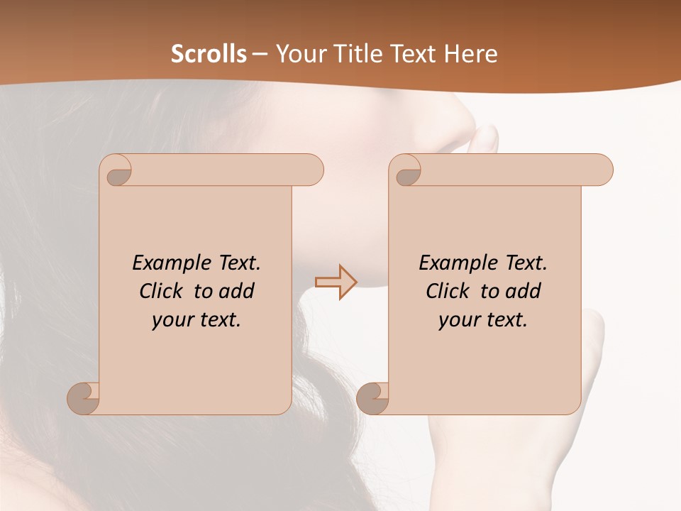 Skincare Braid Gesture PowerPoint Template