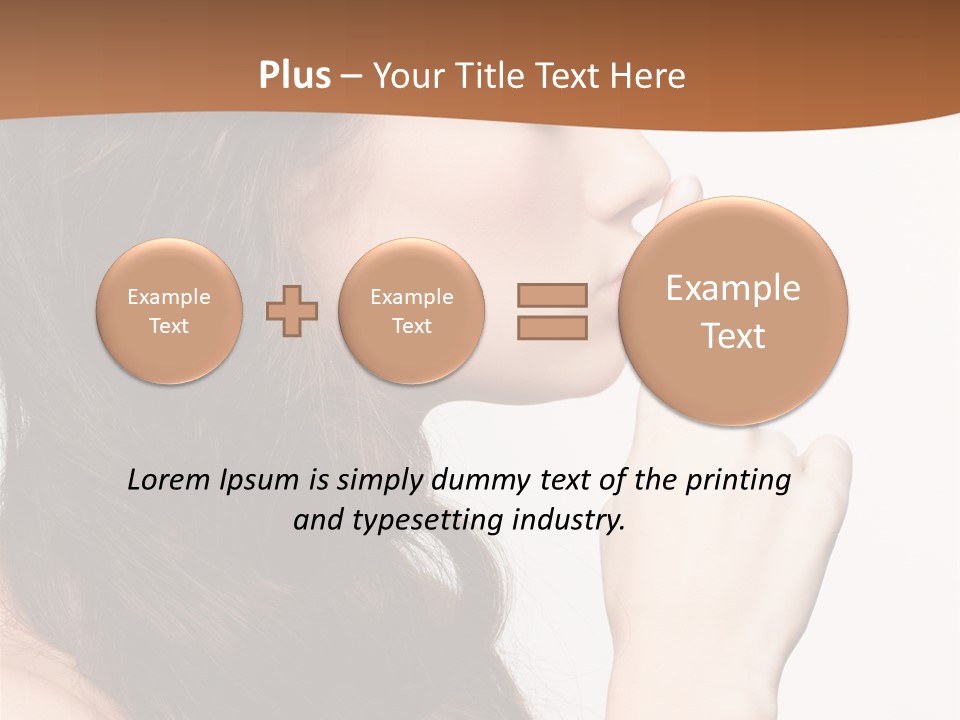 Skincare Braid Gesture PowerPoint Template