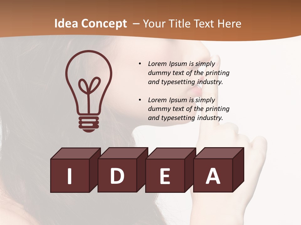 Skincare Braid Gesture PowerPoint Template