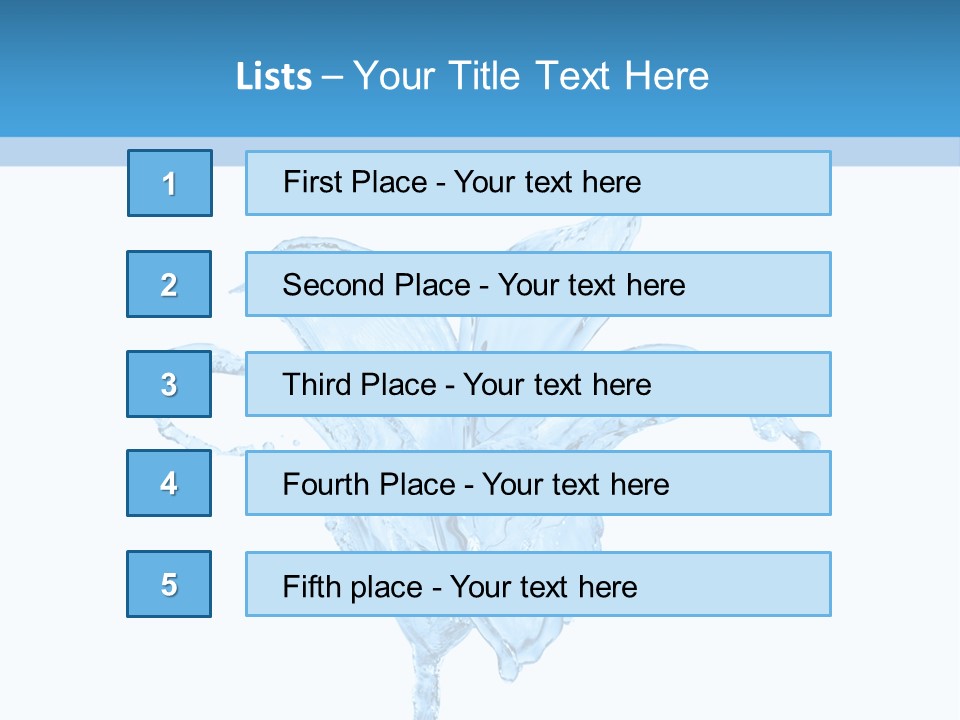 Drops Wave Water PowerPoint Template