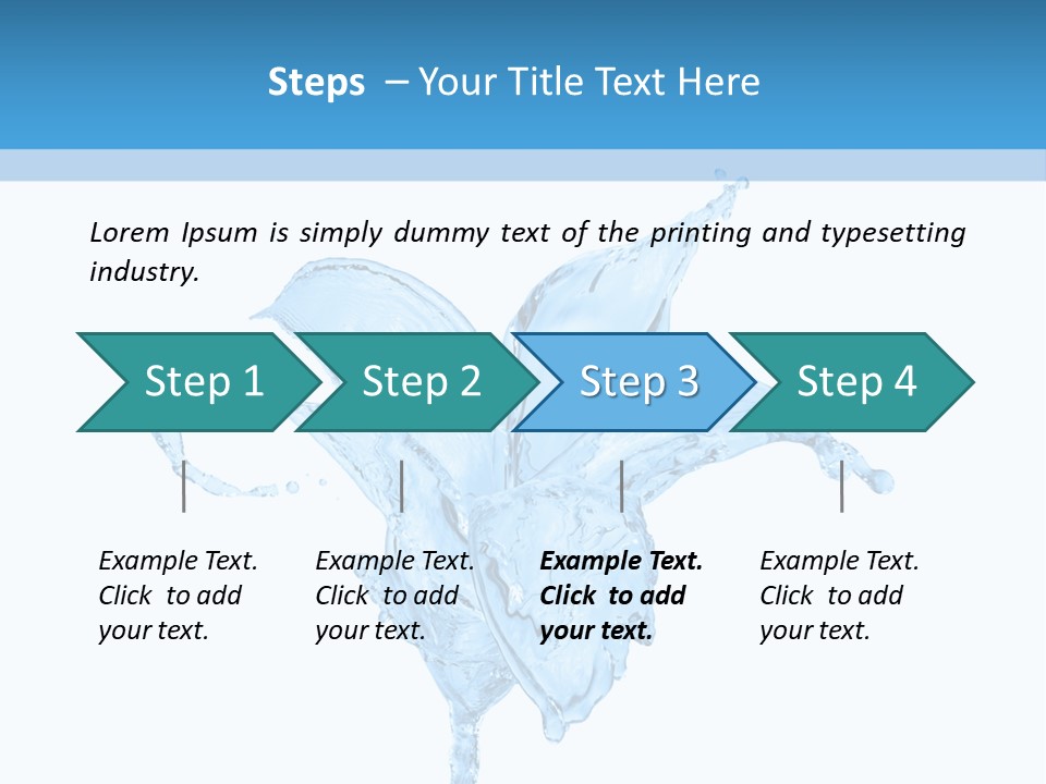 Drops Wave Water PowerPoint Template