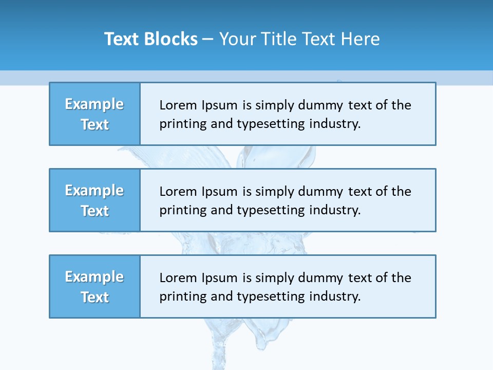 Drops Wave Water PowerPoint Template