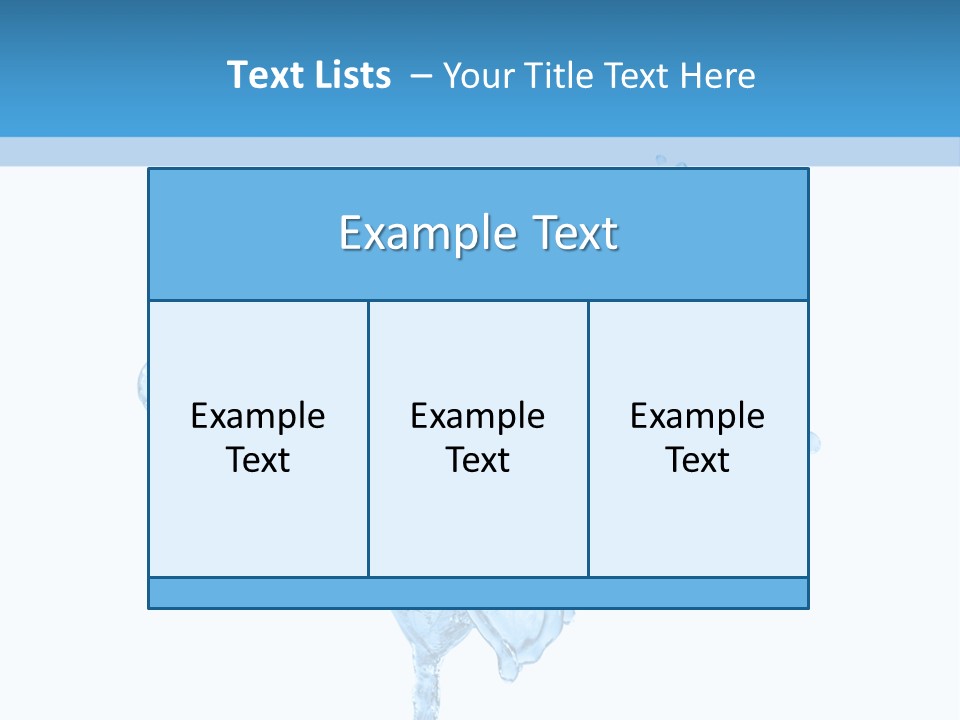 Drops Wave Water PowerPoint Template