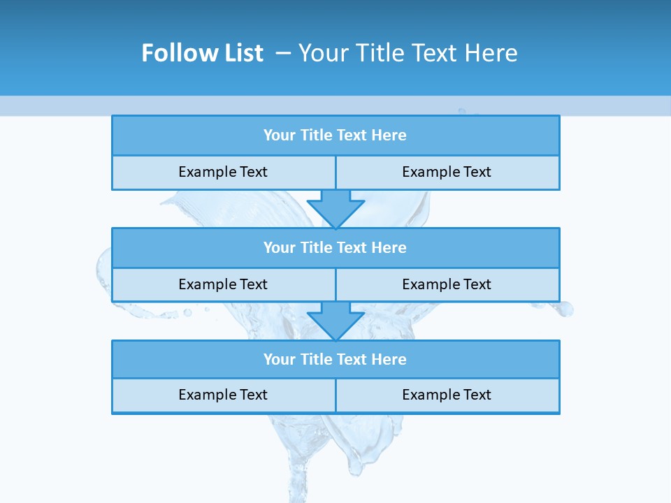 Drops Wave Water PowerPoint Template