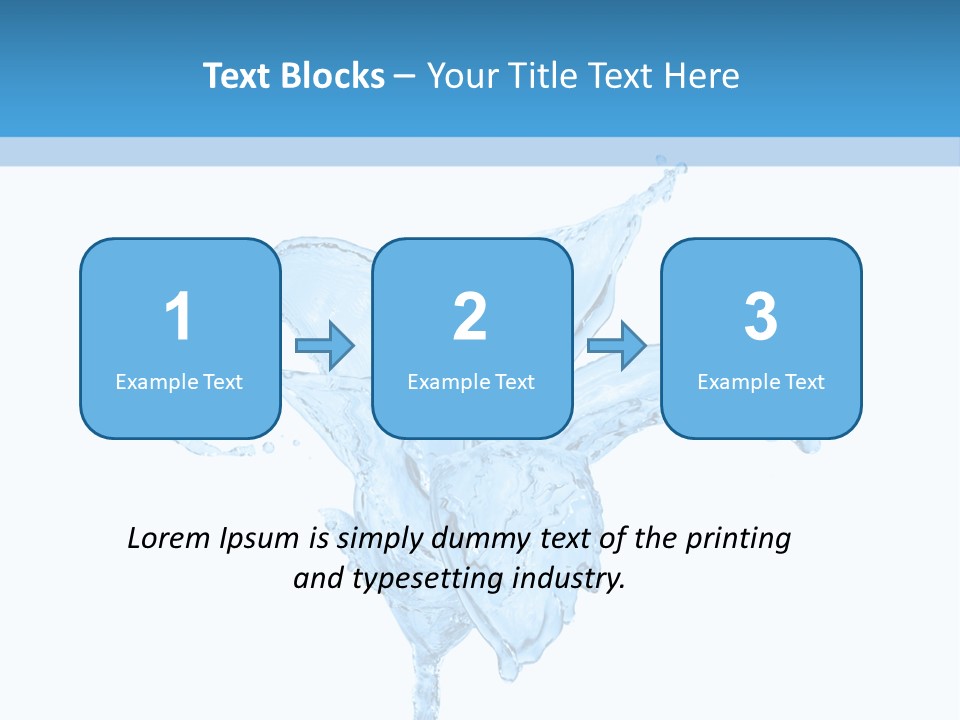 Drops Wave Water PowerPoint Template