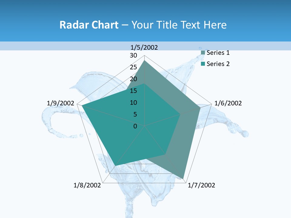 Drops Wave Water PowerPoint Template