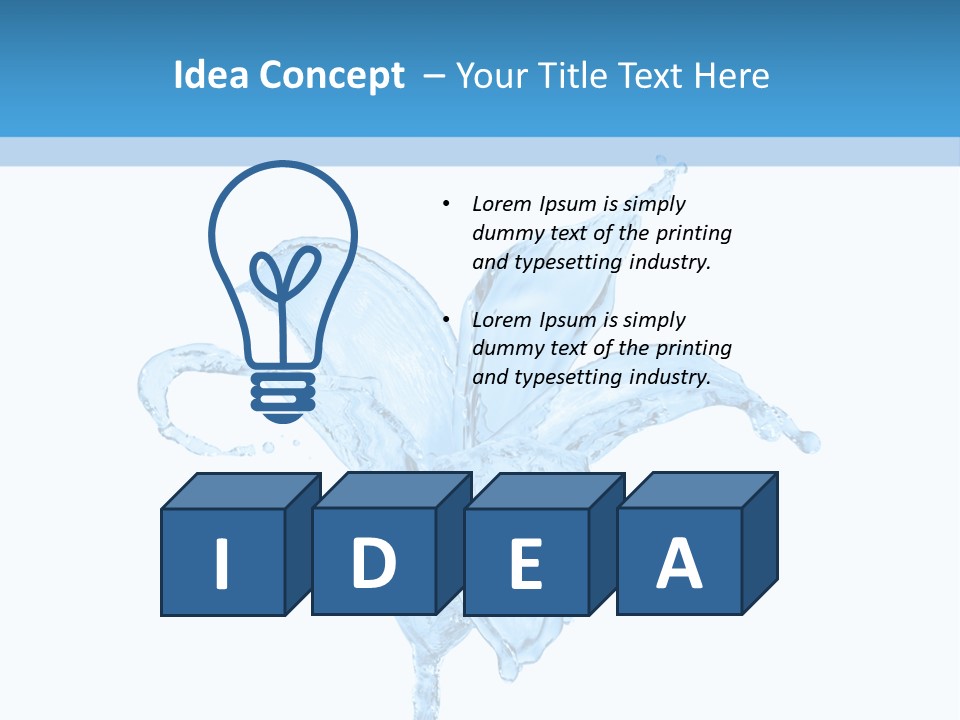 Drops Wave Water PowerPoint Template