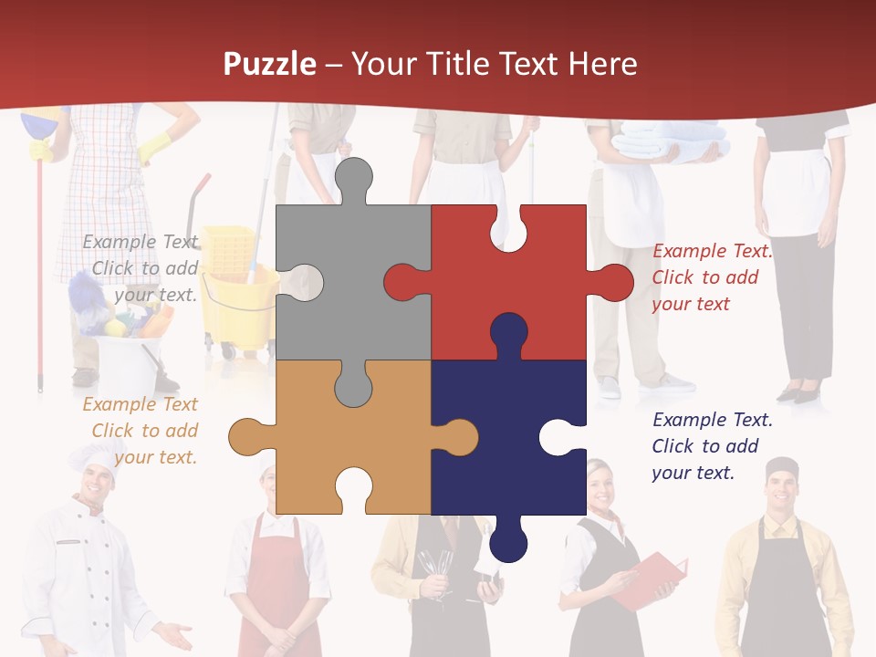 Isolated Manager Woman PowerPoint Template