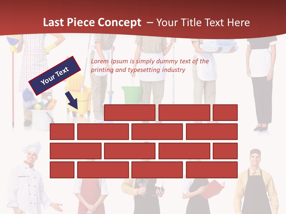 Isolated Manager Woman PowerPoint Template
