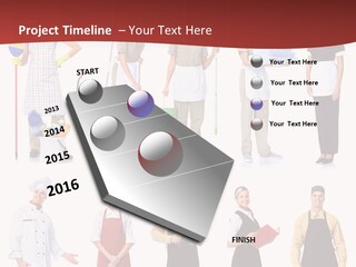 Isolated Manager Woman PowerPoint Template