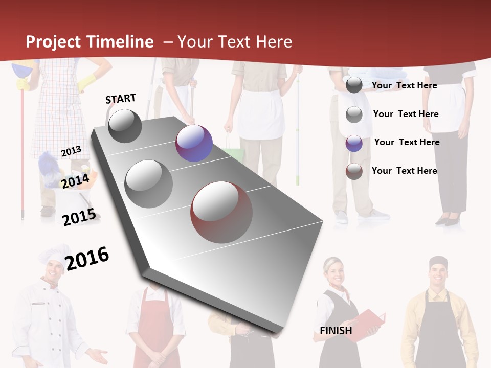 Isolated Manager Woman PowerPoint Template