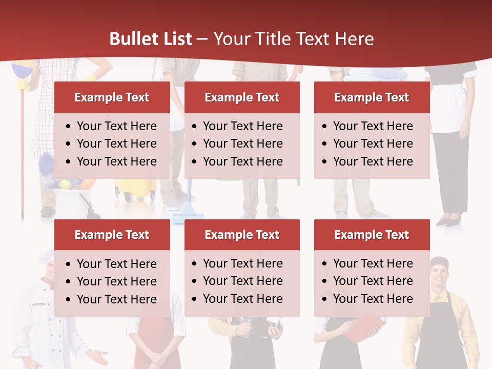 Isolated Manager Woman PowerPoint Template