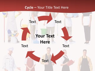 Isolated Manager Woman PowerPoint Template
