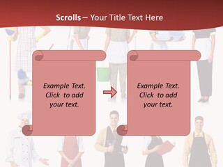 Isolated Manager Woman PowerPoint Template